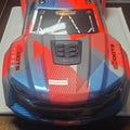 ARRMA Kraton 6S body shell red blue take-off