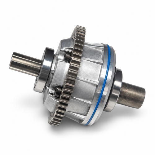 ARRMA metal center differential assembly three-quarter view