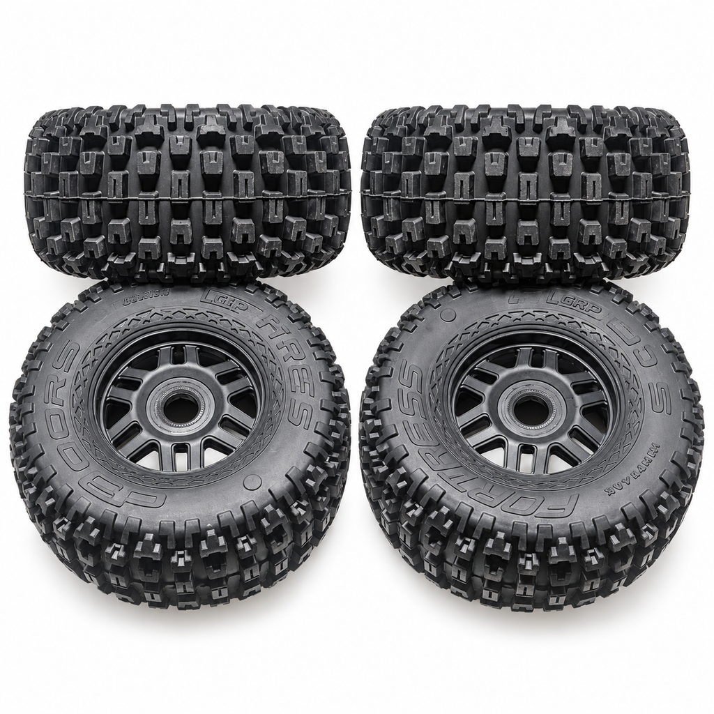 ARRMA Mojave 4S Fortress wheels and tires set of four