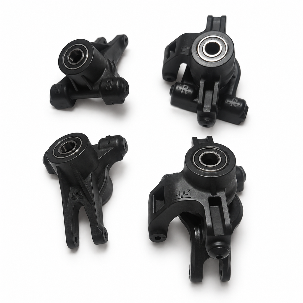 ARRMA Mojave 4S hub and steering knuckle set with bearings alternate view