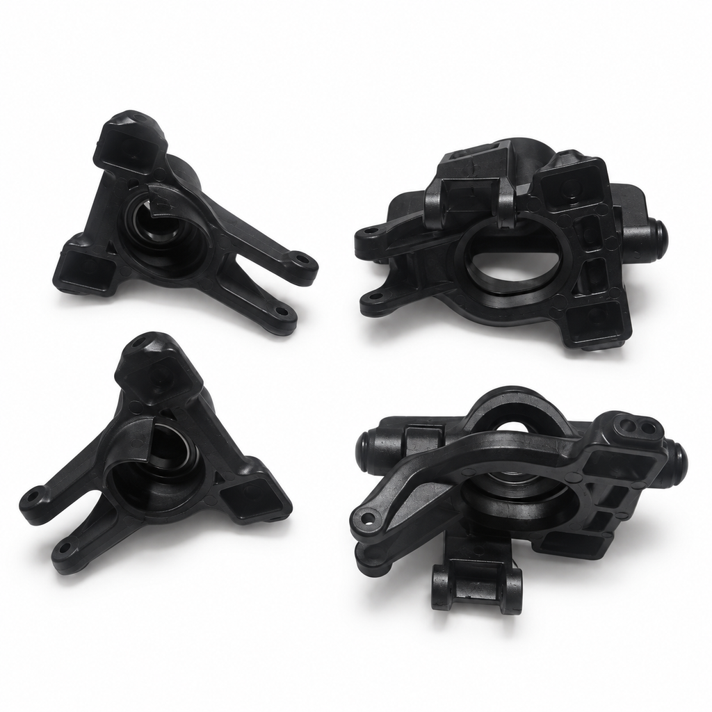 ARRMA Mojave 4S hub and steering knuckle assemblies rear view