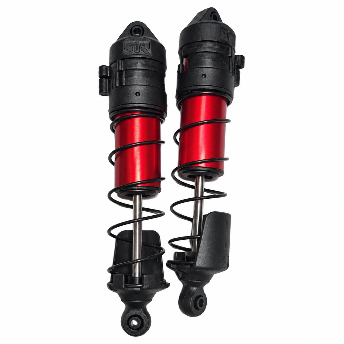 ARRMA Mojave 4S red aluminum shock pair alternate view