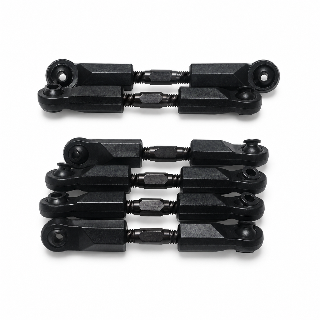ARRMA Mojave 4S steering and camber links on white background