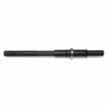 ARRMA Outcast 4S black center driveshaft assembly on white background