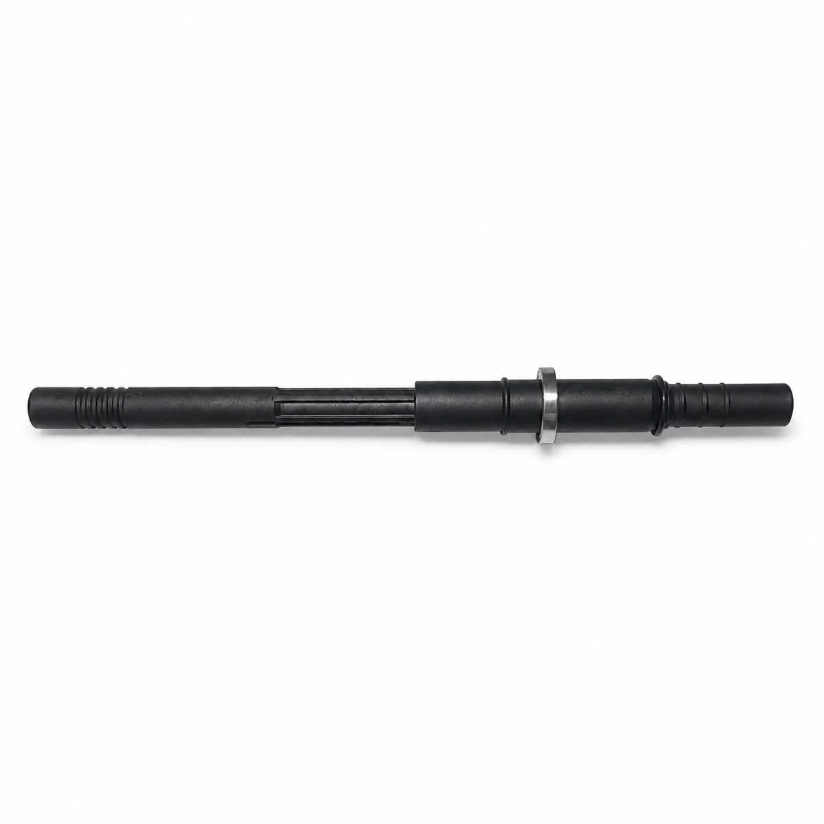 ARRMA Outcast 4S black center driveshaft assembly on white background