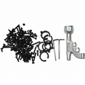 ARRMA Outcast 4S hardware clips and tool lot on white background