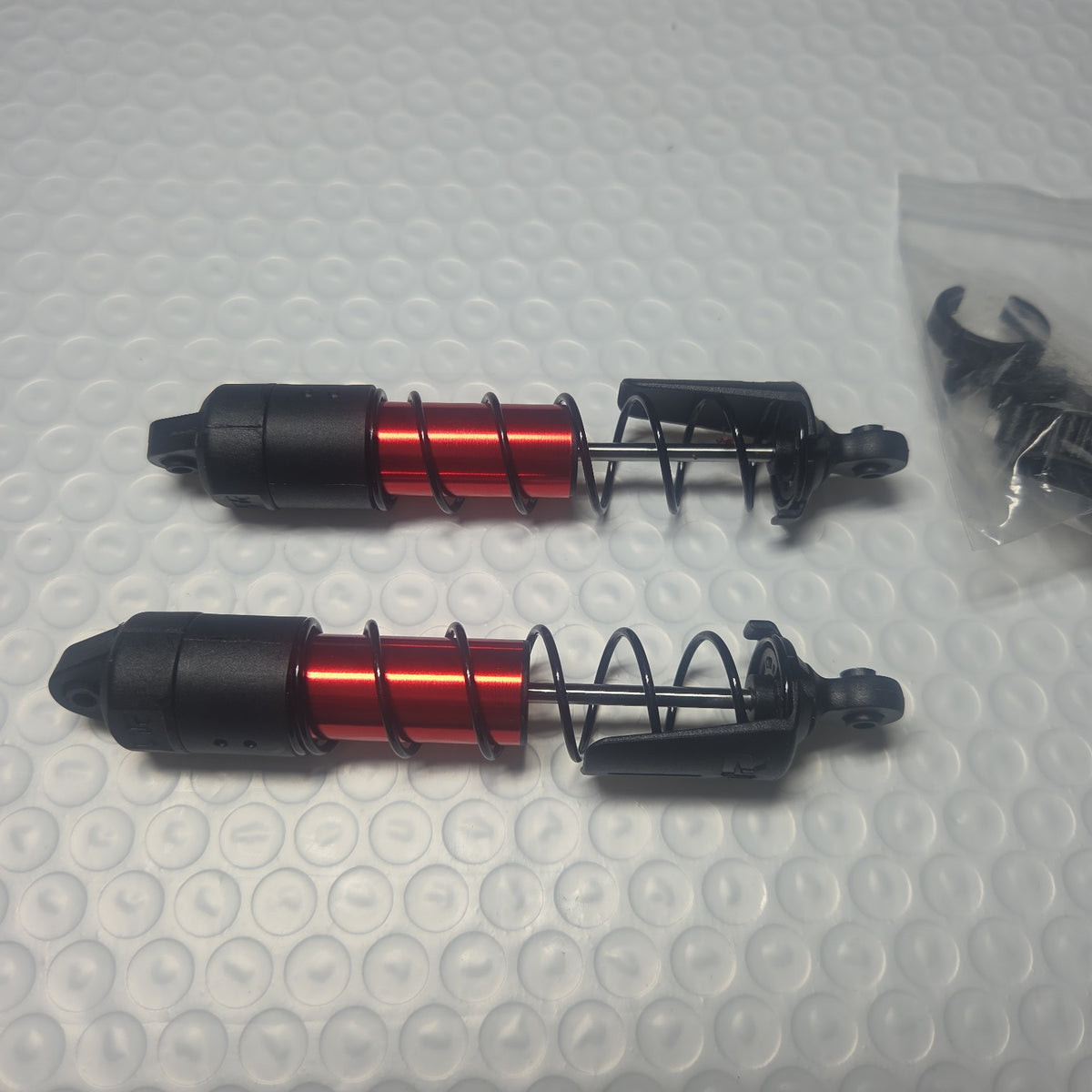 ARRMA Outcast 4S red aluminum shock pair new takeoff