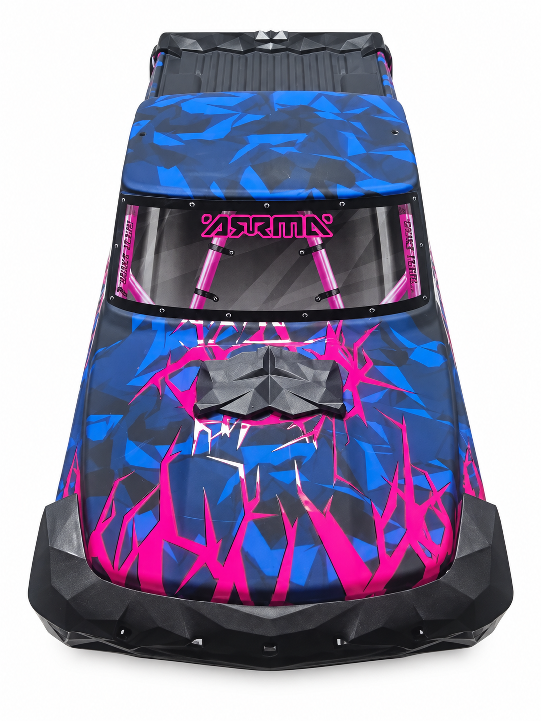 ARRMA Quake 223S body shell front view on white background
