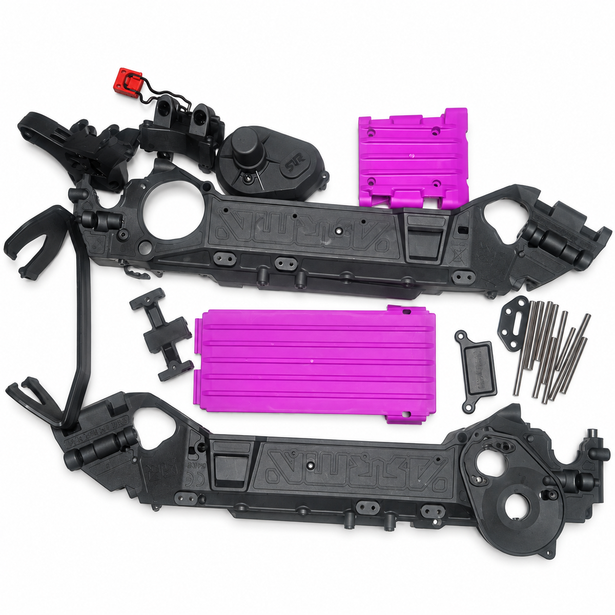 ARRMA Quake 223S chassis parts lot alternate layout