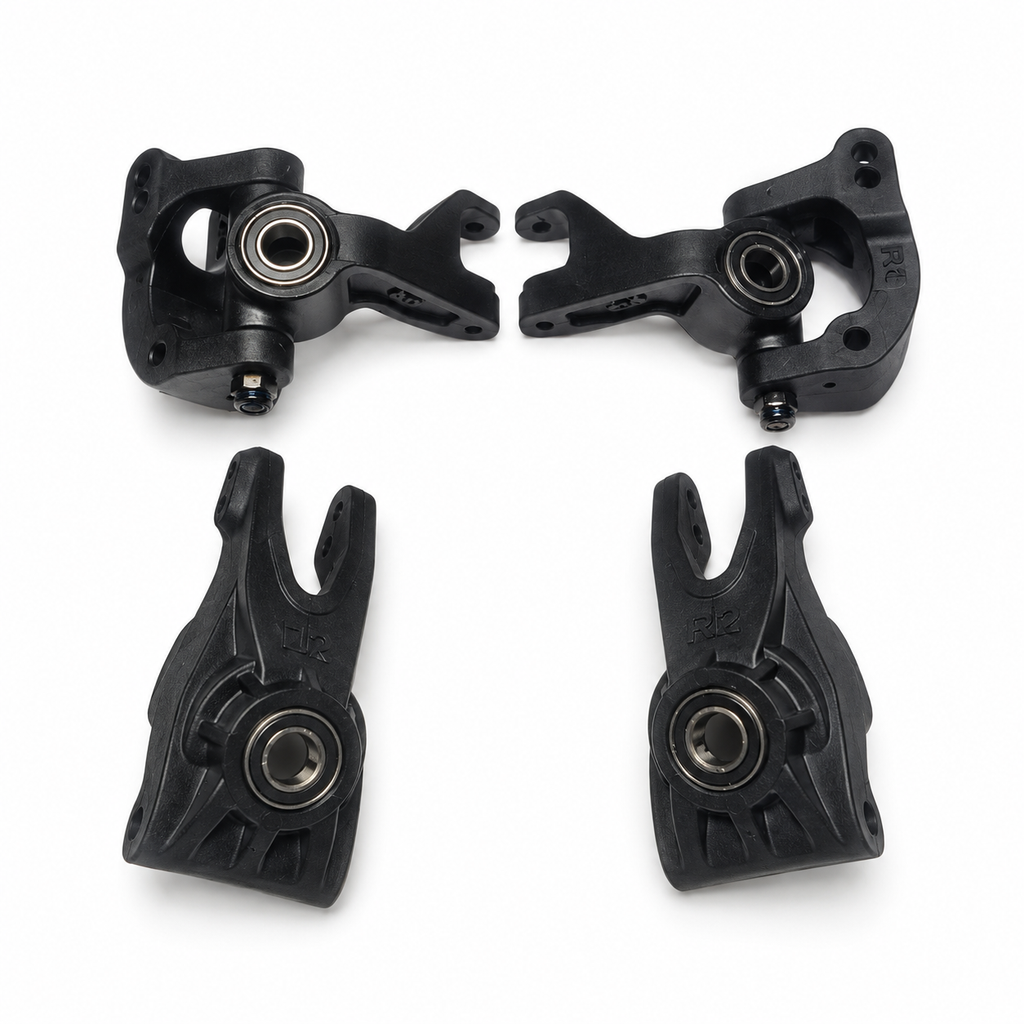 ARRMA Quake 223S hub carriers and steering blocks with bearings - view 1