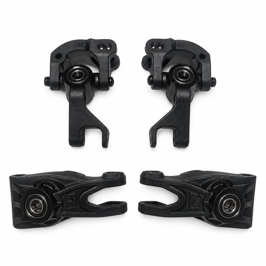 ARRMA Quake 223S hub carriers and steering blocks with bearings - view 2
