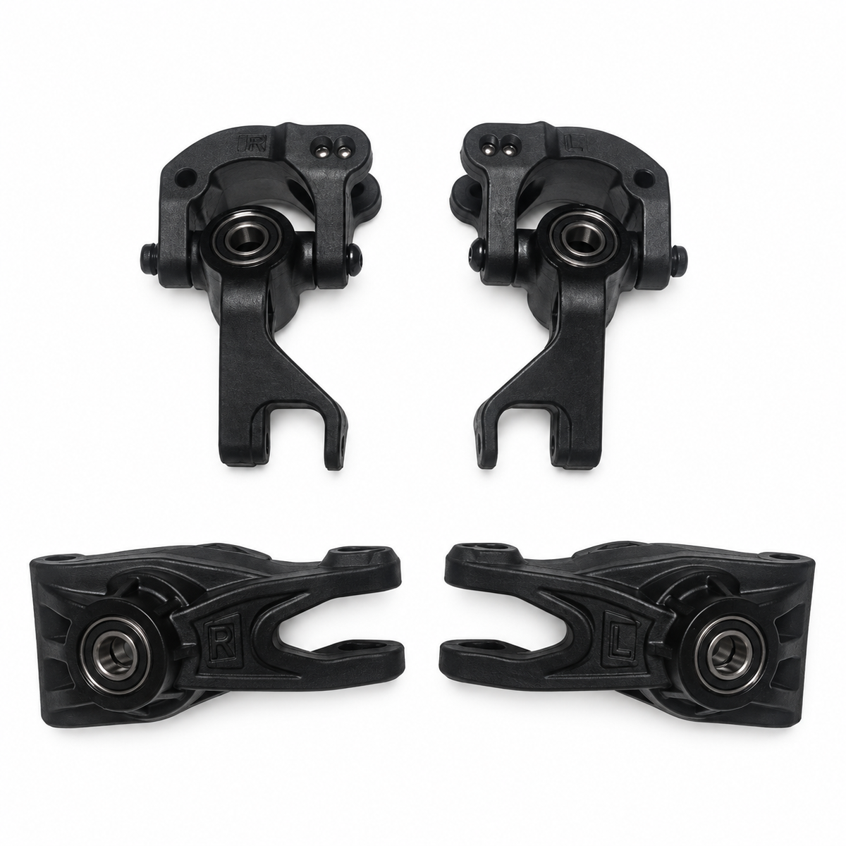 ARRMA Quake 223S hub carriers and steering blocks with bearings - view 2