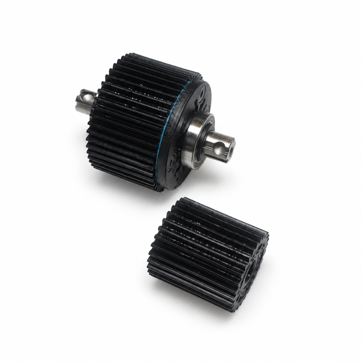 ARRMA Quake 223S 47T rear differential and 29T idler gear angled view