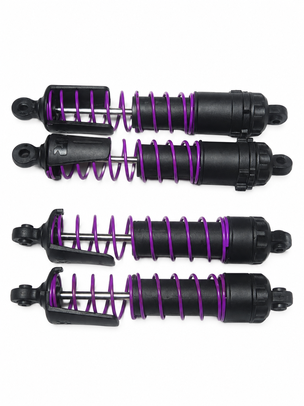 ARRMA Quake 223S four shocks with purple springs