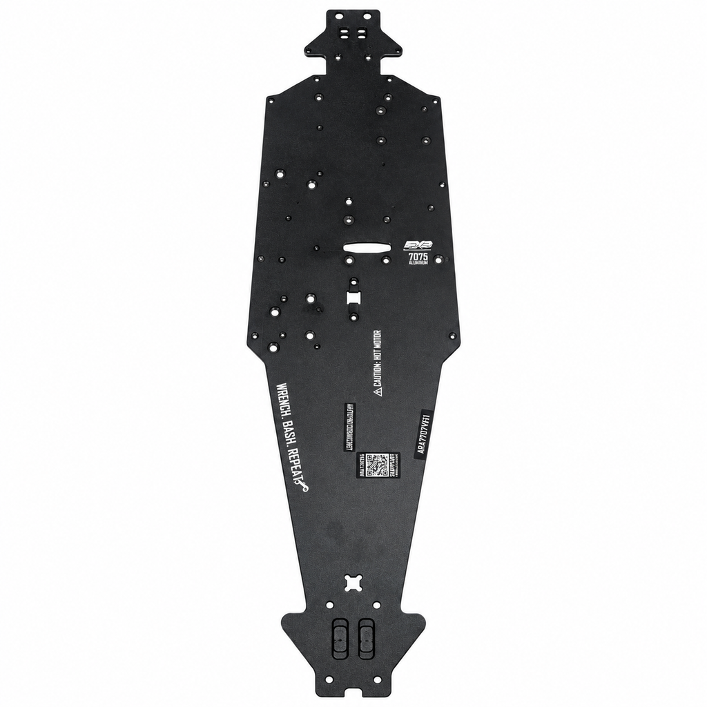ARRMA Talion 6S EXB 7075 aluminum chassis underside
