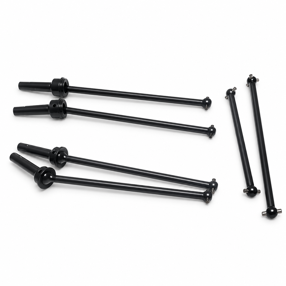 ARRMA Talion 6S EXB front rear center drivetrain shafts separated view