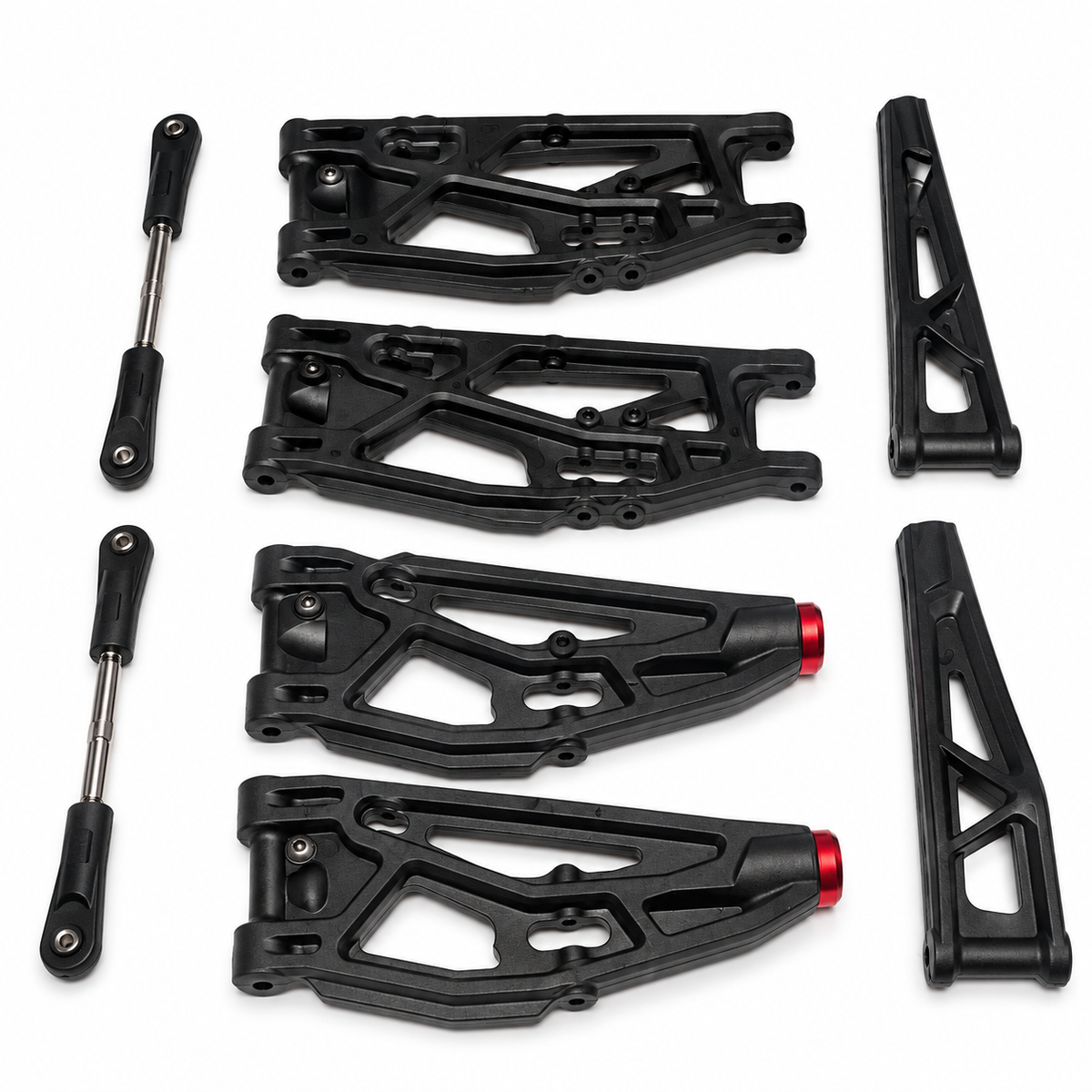 ARRMA Talion 6S EXB suspension arms and turnbuckles reverse view