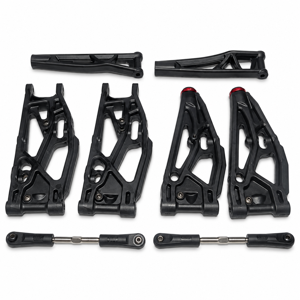 ARRMA Talion 6S EXB suspension arms and turnbuckles alternate view