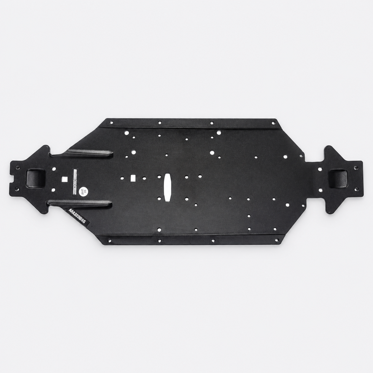 ARRMA Typhon 6S black aluminum chassis plate