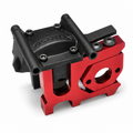 ARRMA Typhon 6S red sliding motor mount and gear cover assembly