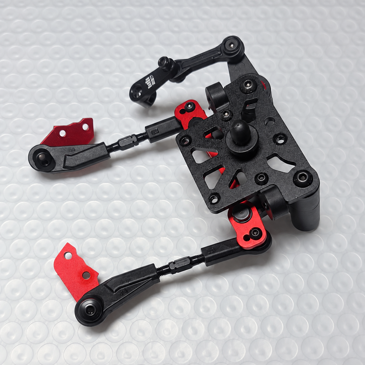 ARRMA Typhon 6S steering assembly with links and mounting plate