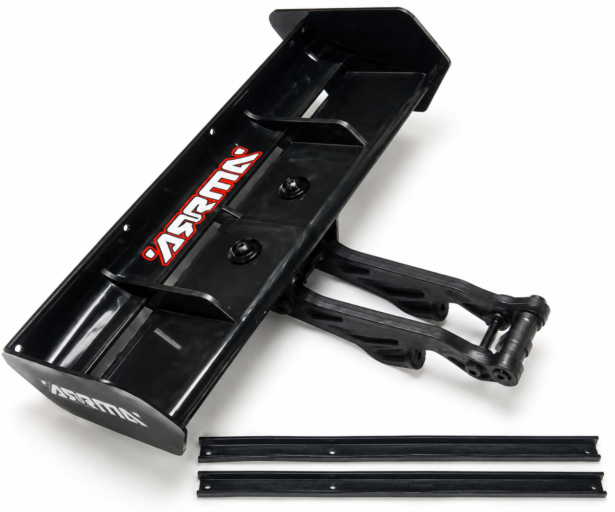 ARRMA Typhon 6S TLR Tuned rear wing and mount assembly clean product photo