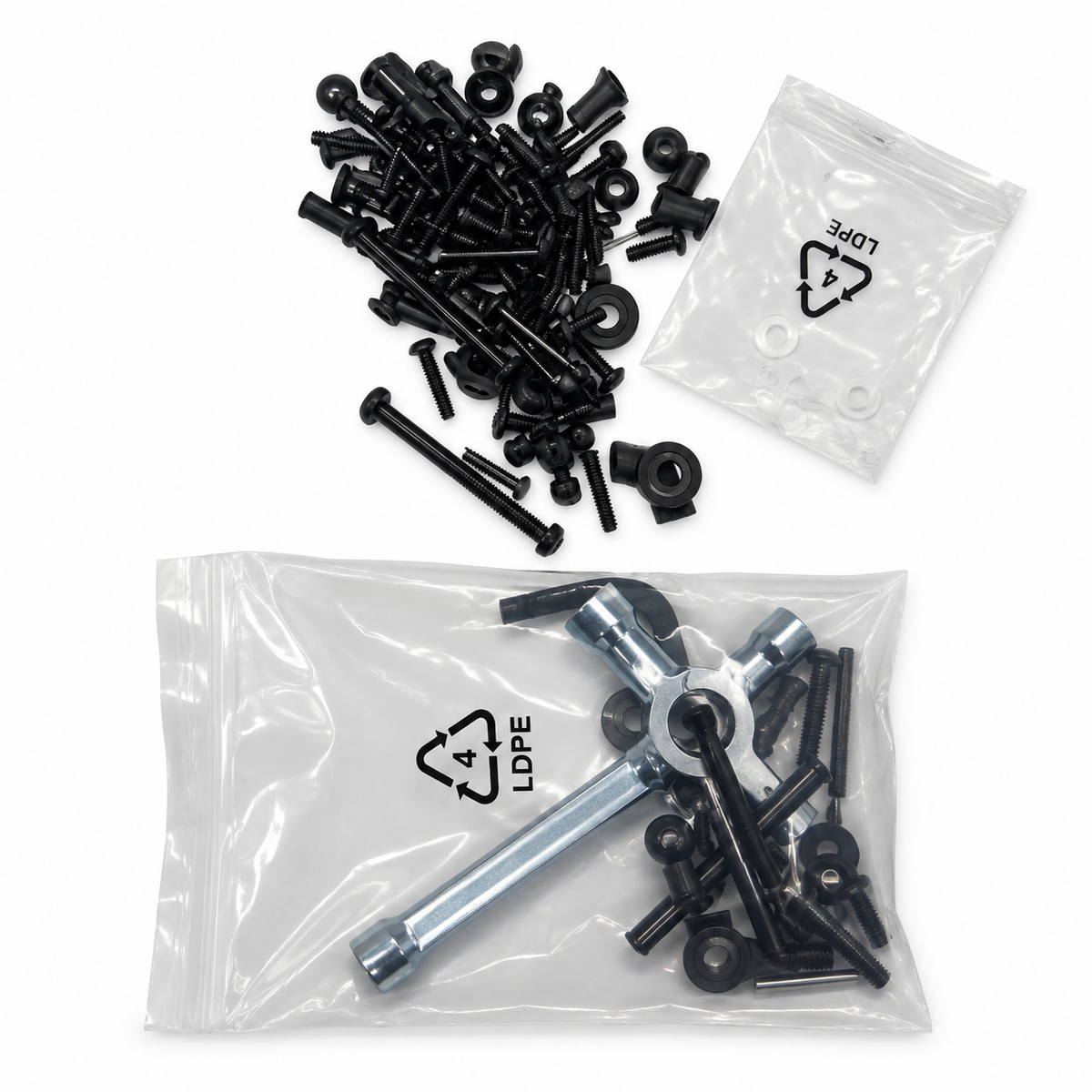 ARRMA Typhon 6S TLR screws and tools kit clean product photo