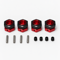 ARRMA Typhon 6S wheel hex hub set with four pins and screws