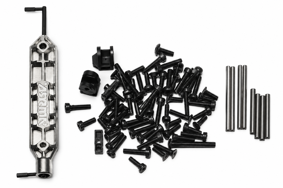 ARRMA Typhon Grom BLX screws tools hardware kit clean product photo