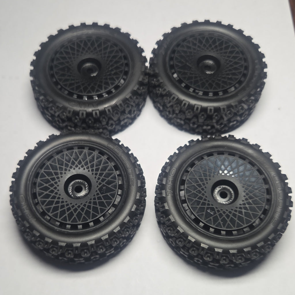ARRMA Typhon Grom wheel and tire tread view