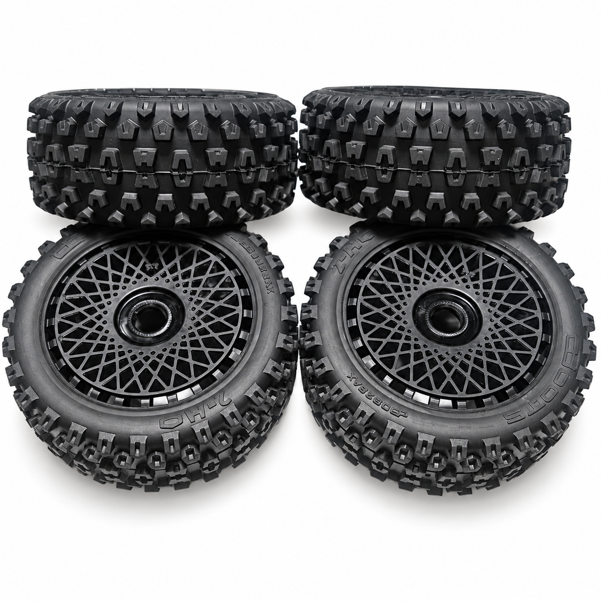 dBoots 2-HO knobby tire tread and wheel view for ARRMA Typhon 223S