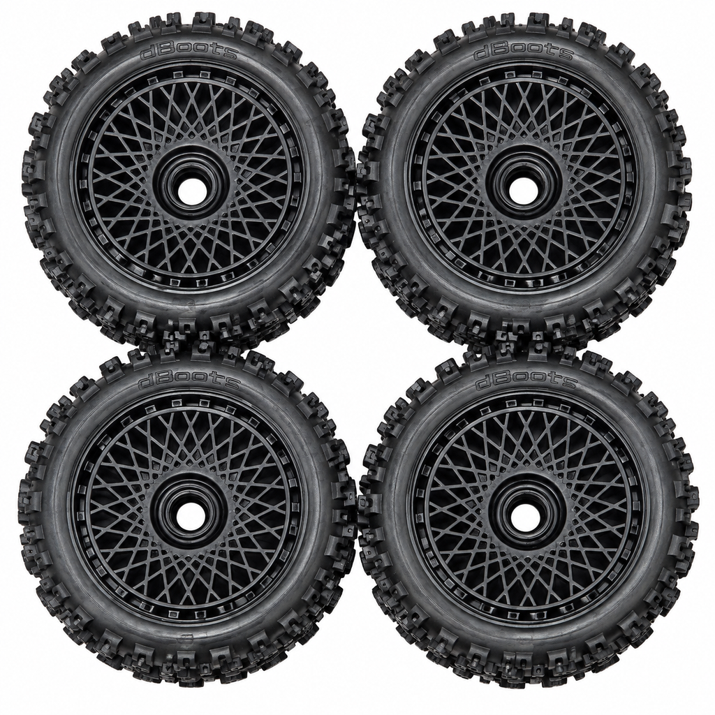 dBoots 2-HO 1/8 wheel and knobby tire set of 4 ARA550118 clean product photo