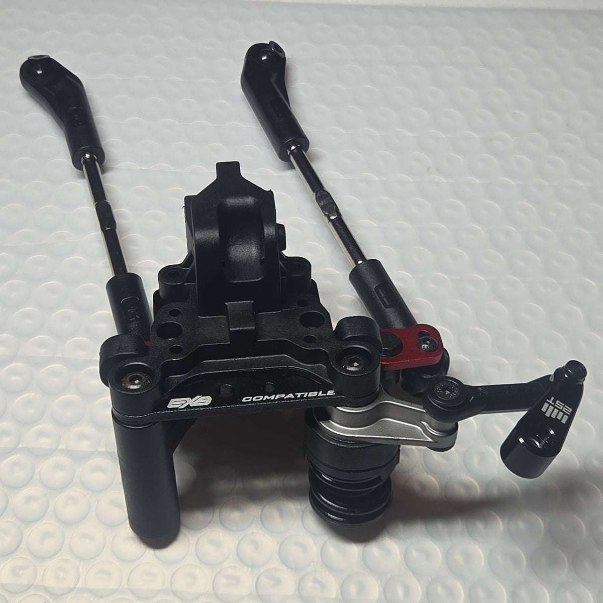 ARRMA Kraton 6S front steering bulkhead assembly with turnbuckles
