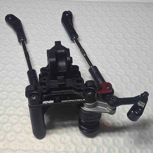 ARRMA Kraton 6S front steering bulkhead assembly with turnbuckles