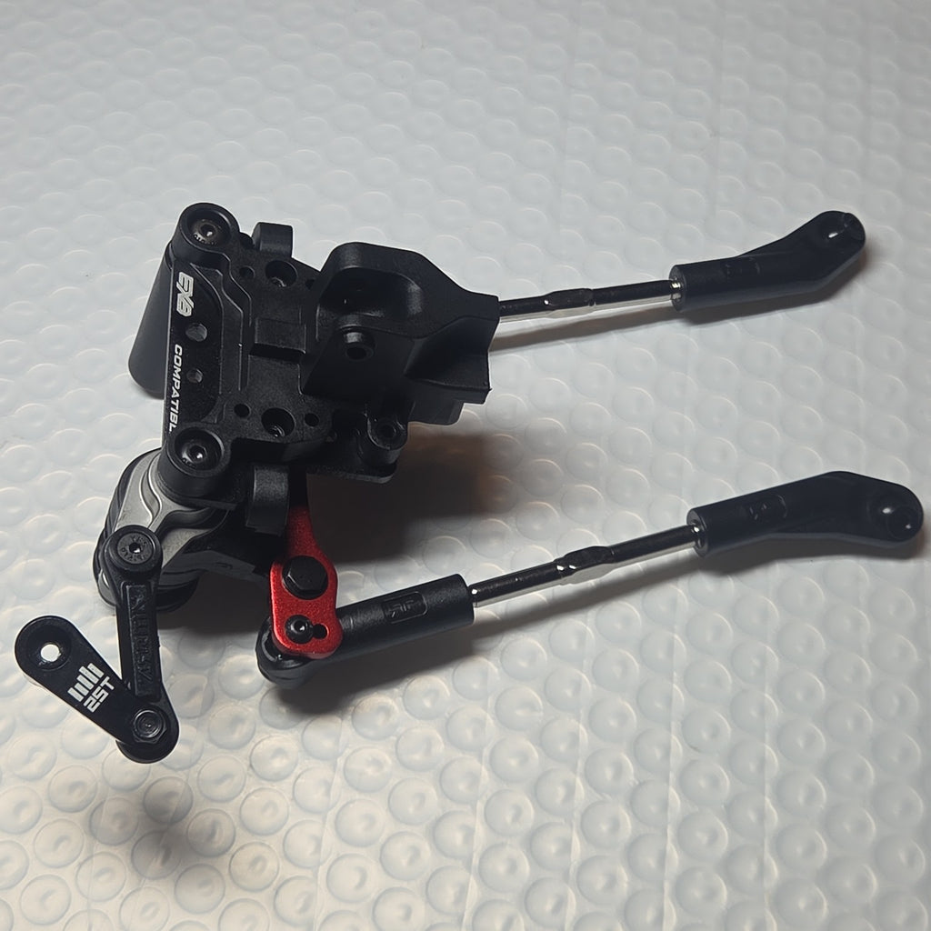 ARRMA Kraton 6S front bulkhead steering assembly side view