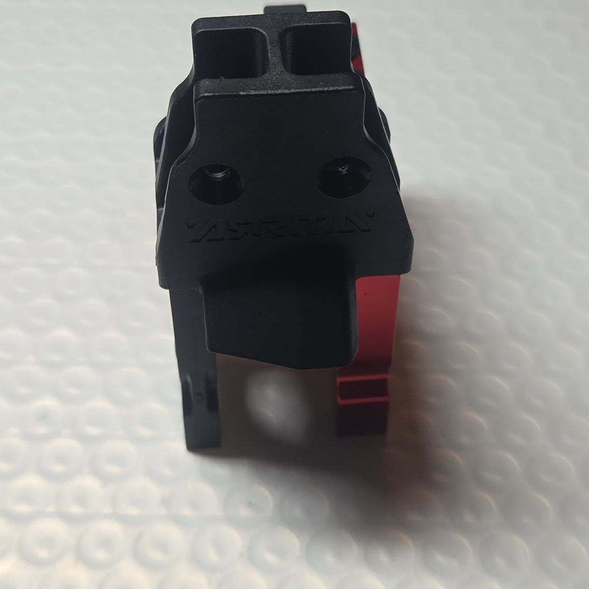ARRMA Kraton 6S motor mount assembly rear view