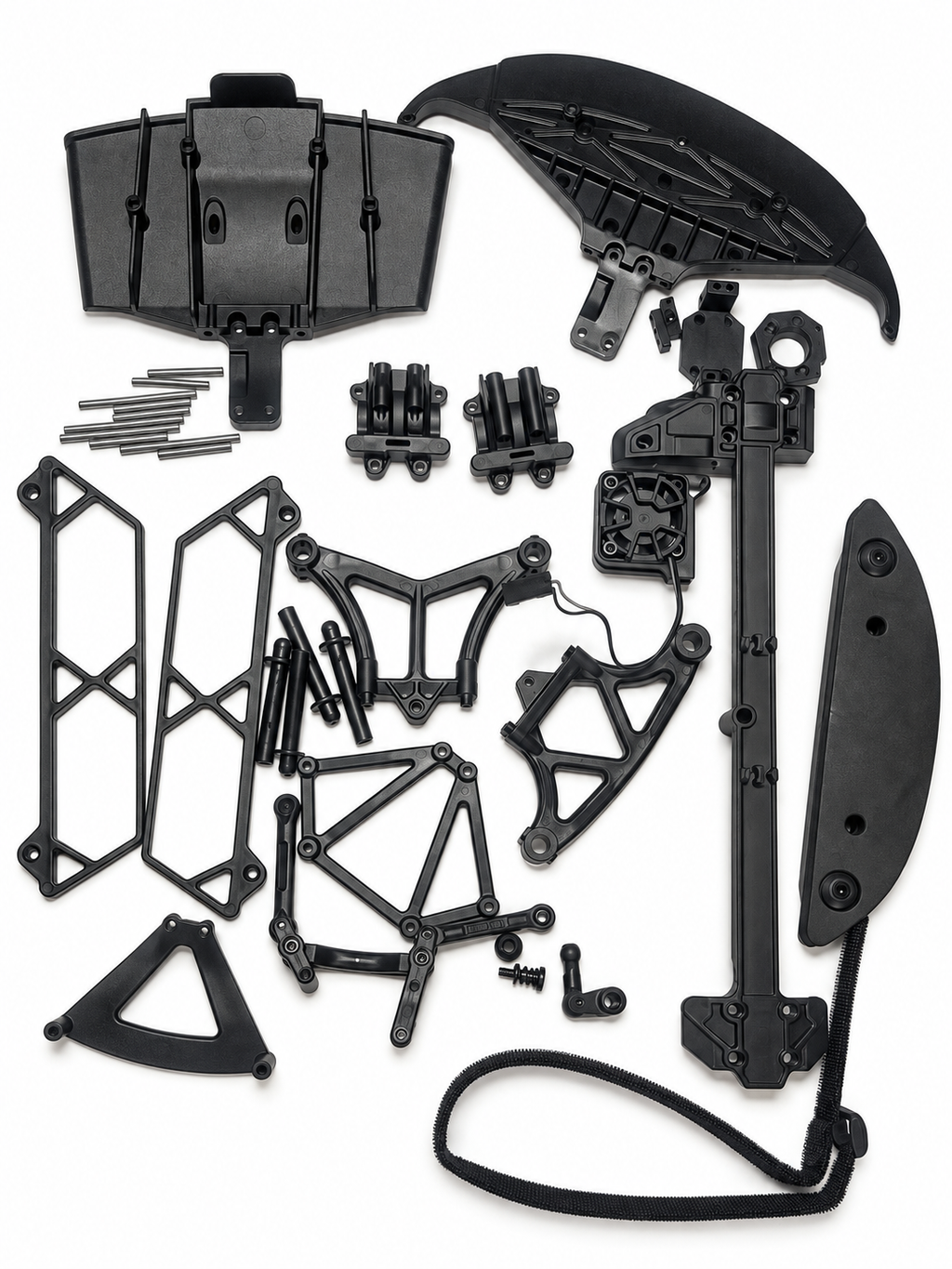 Losi NASCAR plastic parts bundle view 1