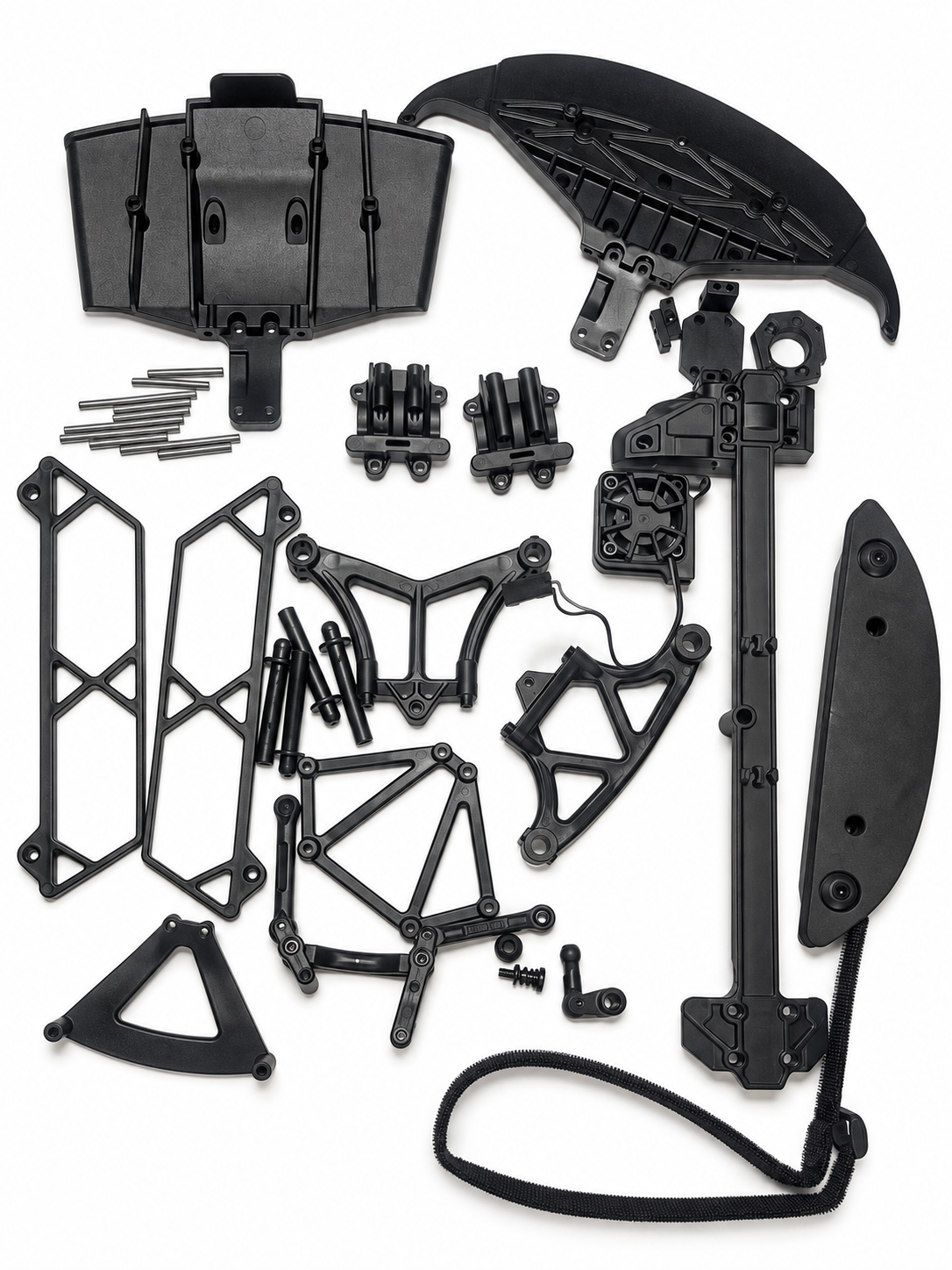 Losi NASCAR plastic parts bundle view 1