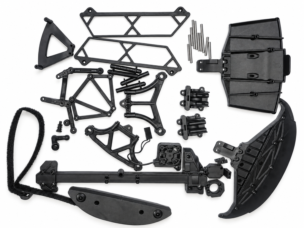 Losi NASCAR plastic parts bundle view 2