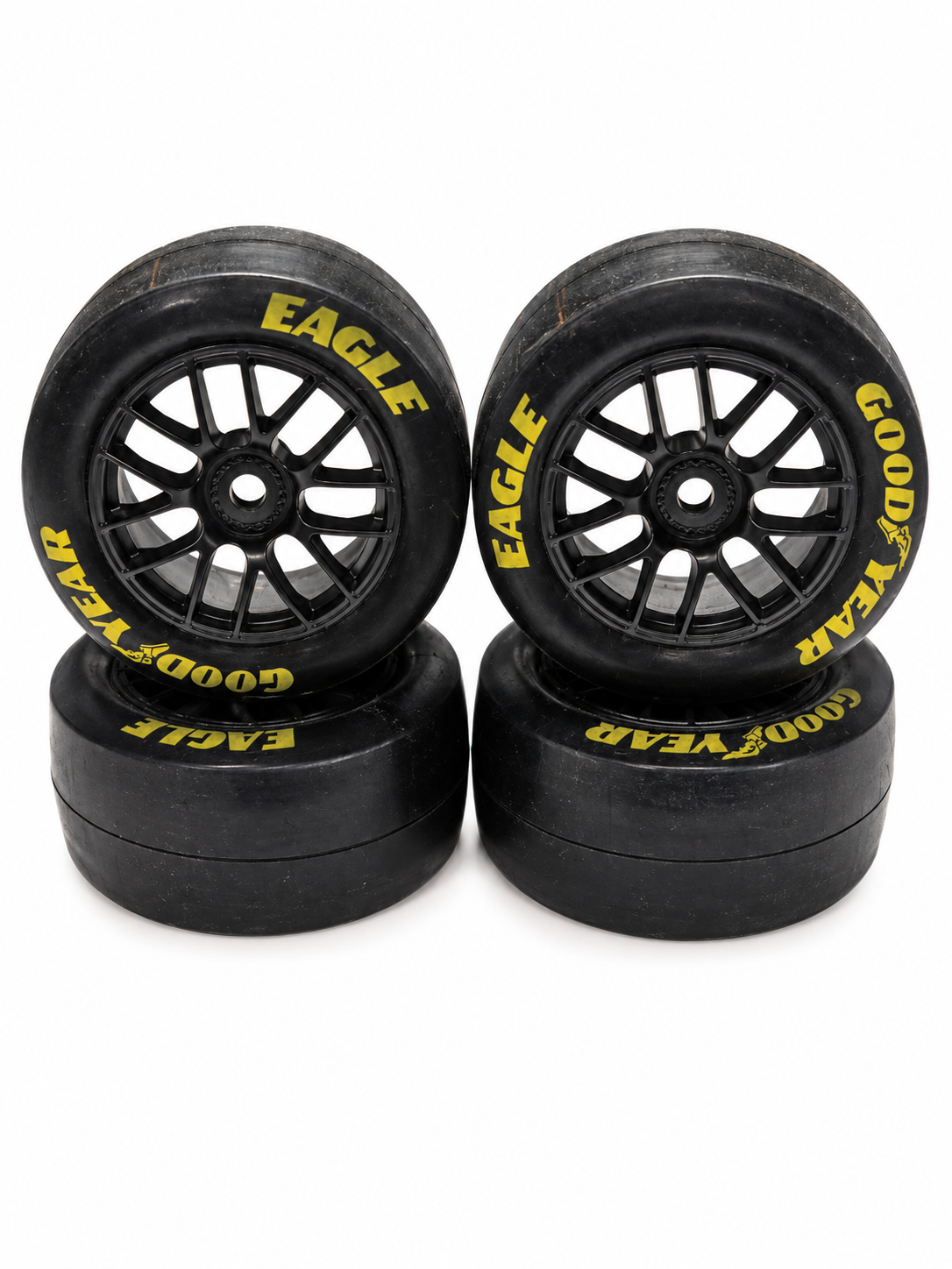 Losi NASCAR GROM Goodyear Eagle Wheels & Tires Set (4) LOS-1914 – New Take-Off
