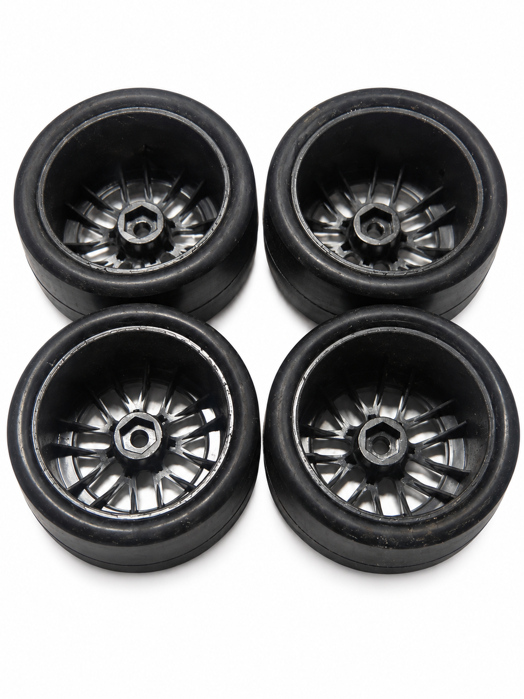 Losi NASCAR GROM Goodyear Eagle Wheels & Tires Set (4) LOS-1914 – New Take-Off