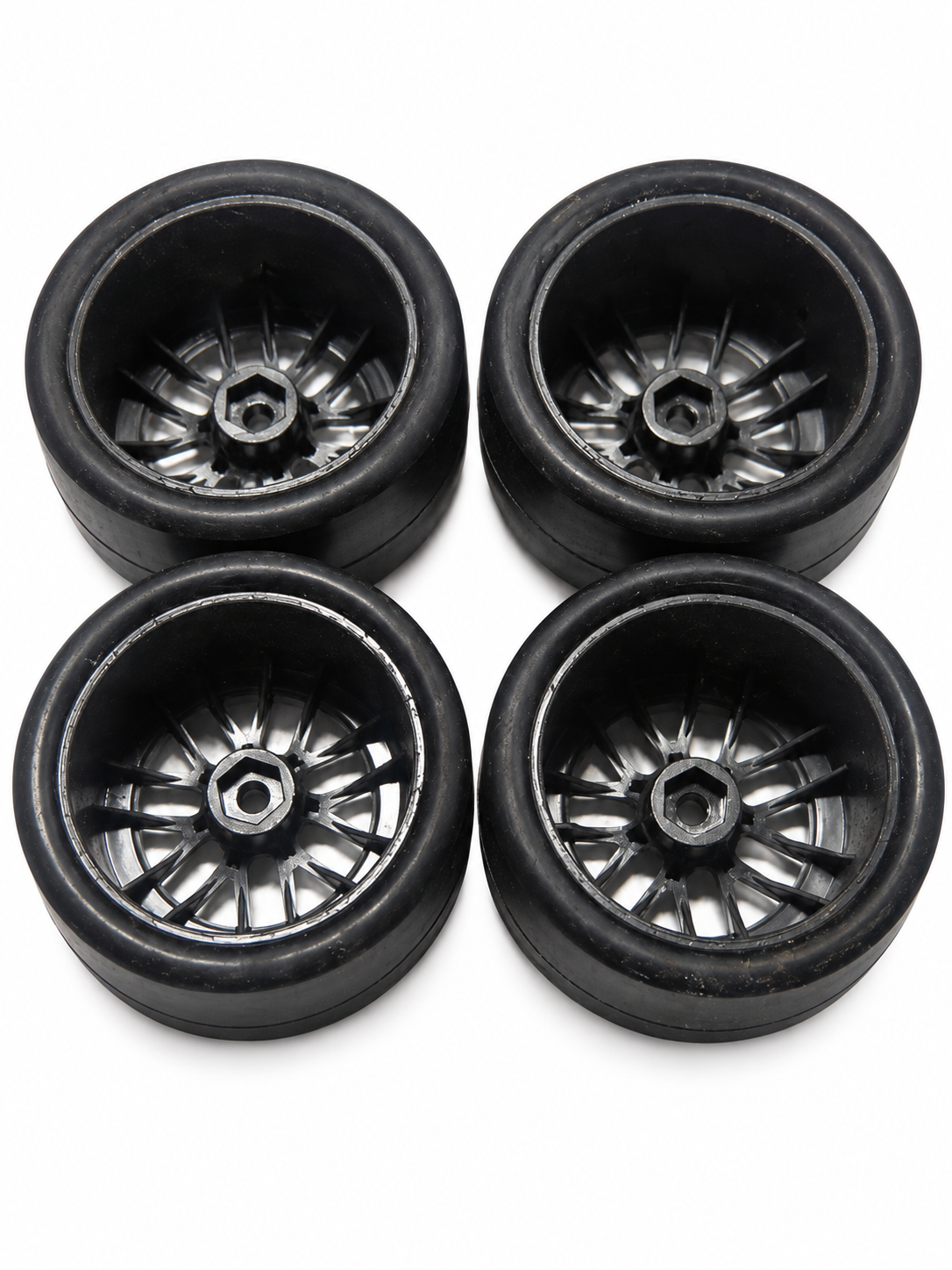 Losi NASCAR GROM Goodyear Eagle Wheels & Tires Set (4) LOS-1914 – New Take-Off