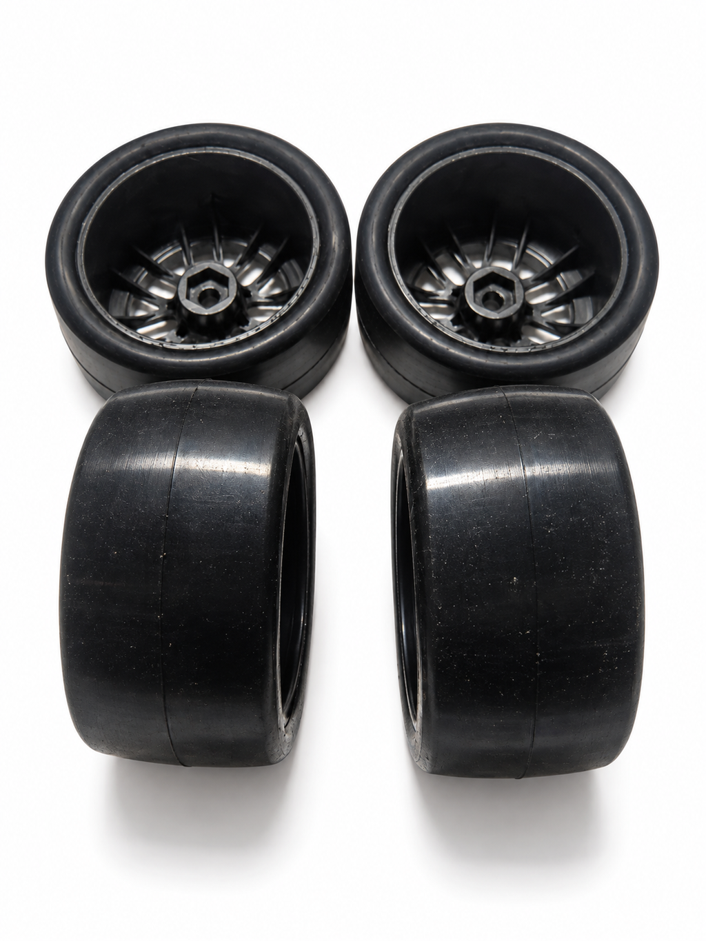 Losi NASCAR GROM Goodyear Eagle Wheels & Tires Set (4) LOS-1914 – New Take-Off