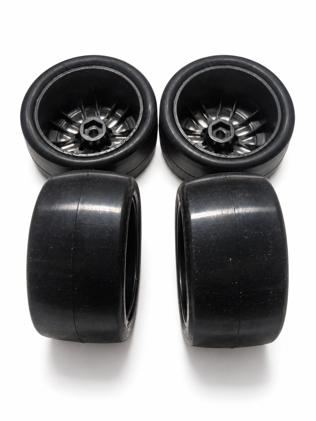 Losi NASCAR GROM Goodyear Eagle Wheels & Tires Set (4) LOS-1914 – New Take-Off