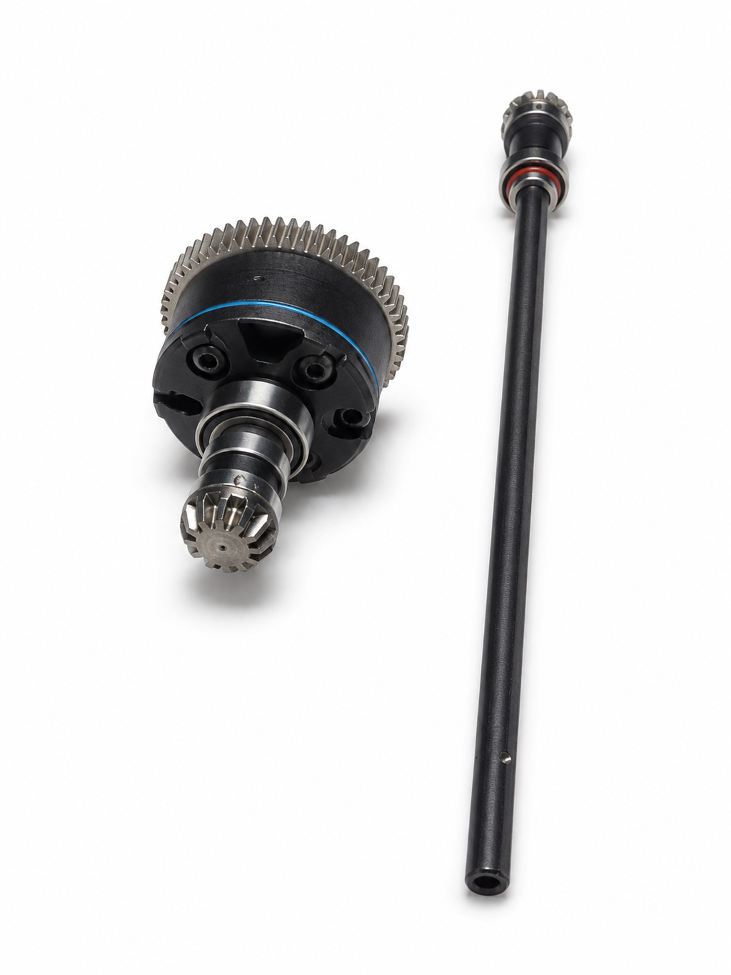 Mini Kraton 3S center differential and shaft — view 2