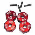 Mini Kraton 3S red wheel hex set with pins