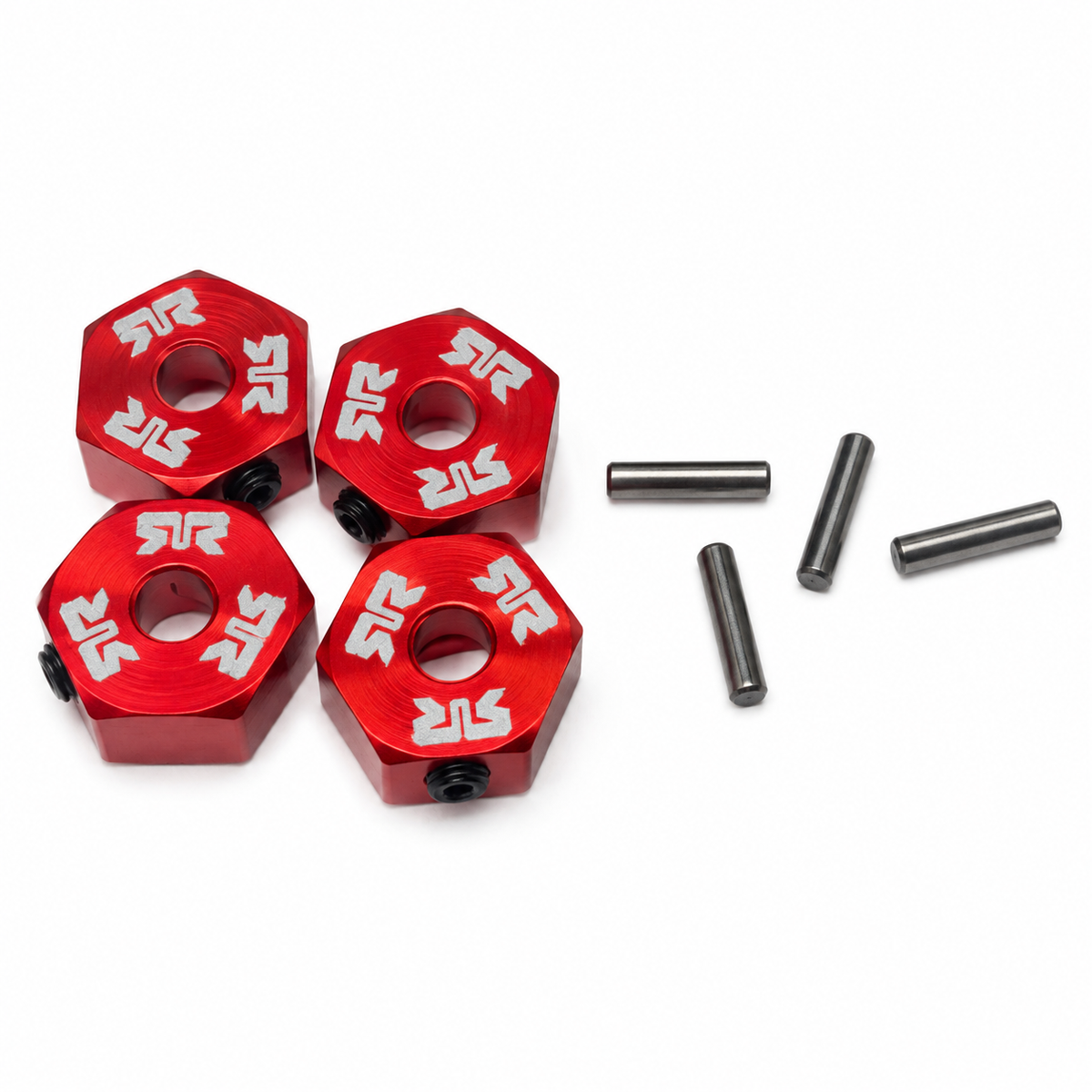 Mini Kraton 3S red wheel hex set with pins