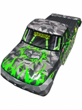 ARRMA Quake green and gray painted body shell