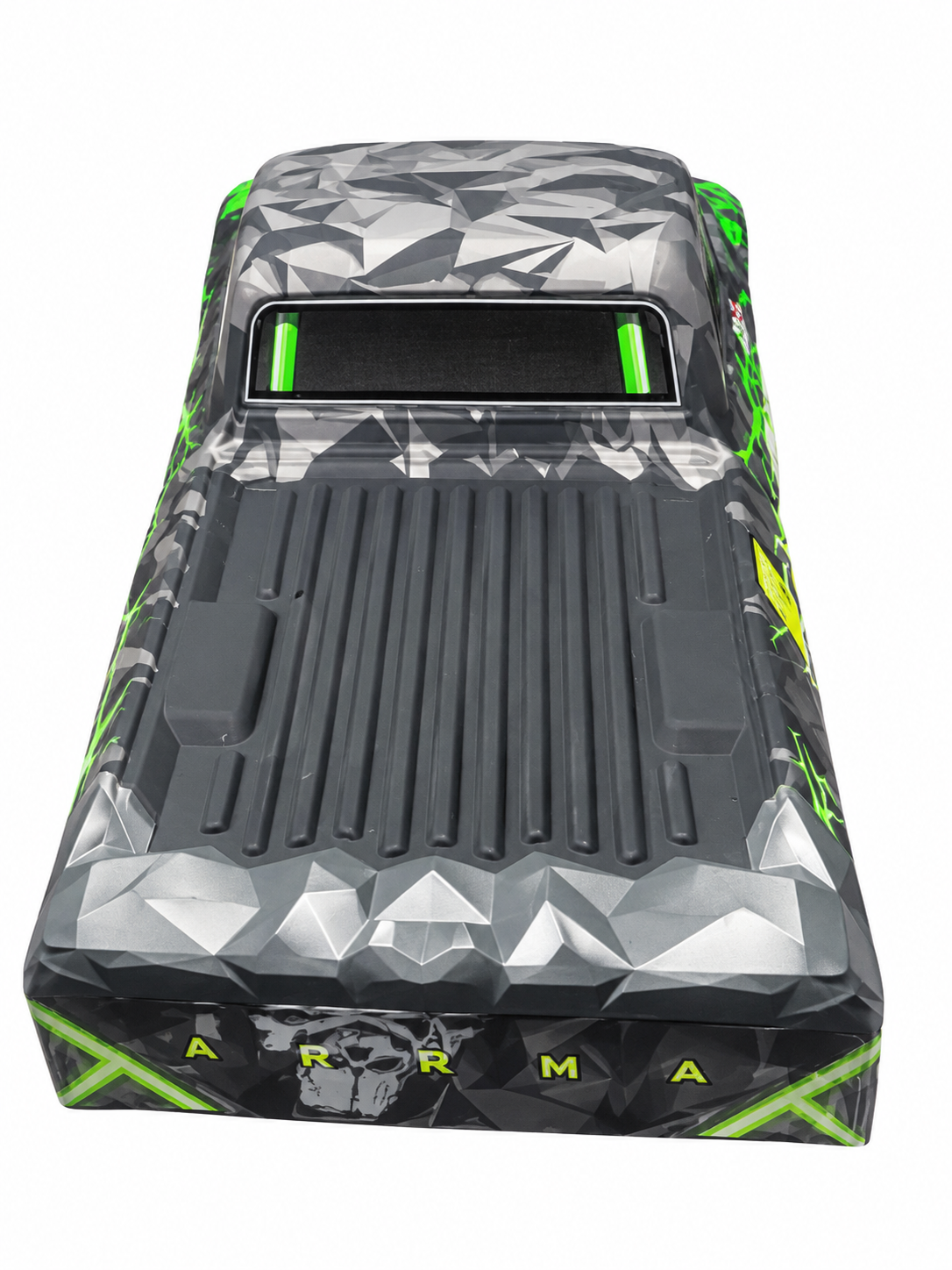 ARRMA Quake green and gray painted body shell