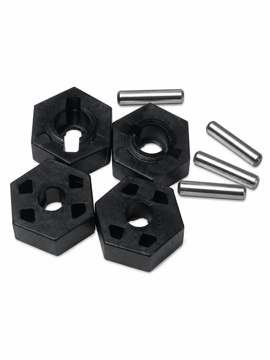Quake 223S four wheel hex adapters and four drive pins